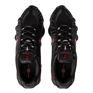 Nike Męskie buty Shox TL Sneakers, 44,5 EU, Black Metallic