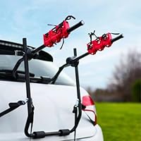 Shield Autocare 3 Bike Rack Car Bicycle Boot Holder, Secure Foldable Black Universal Cycle Carrier Trunk Mounted | Suitable for Saloons Hatchbacks Estates 4x4 & SUV's