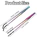 2PCS Stainless Steel Reptile Feeding Tongs with Rubber Tip, 10.6