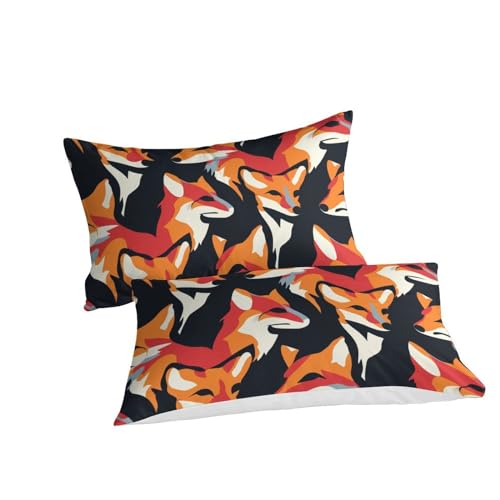 Linge de lit microfibre douce renard 3D pour éviter la corvée de repassage - 3