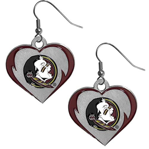 Siskiyou NCAA Florida State Seminoles Heart Earrings