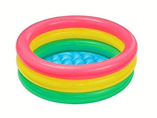 ISKA Inflatable Baby Bath Tub Pool Kids Bath Tub, 3 Ft (Multicolor) & Sunset Glow Baby Pool 3Ft Pool for (3-4)-image-4