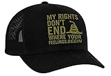 Trenz Shirt Company My Rights Don't End Where Your Feelings Begin Snake Mesh Back Trucker Cap,...