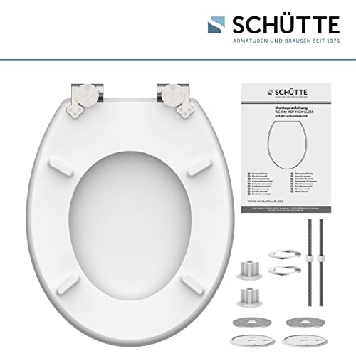SchüTte 80540 Mdf Hg-Sedile Wc Con Abbassamento Automatico, Shell Heart - 7