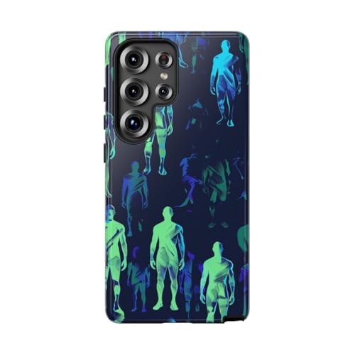 Coque Samsung S25 Ultra bleu-vert fluo idéale en soirée urbaine