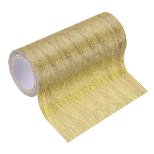 Image of PATIKIL Wood Grain Tape 5.9 inch x 15 Ft, Self-Adhesive Wood Texture Repair Tape Realistic Wood Effect Contact Paper Patch for Furniture Cabinets Floor Walls Home Decoration, Brown Oak