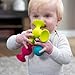 Fat Brain Toys pipSquigz, Sensory Baby Toys 6 Months Plus, Rattle Suction Cup Toy