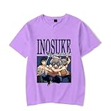 vhghhvej maglietta festa del papà t-shirt grafica a maniche corta donne uomini magliette in forma sciolta casual estivi più top di dimensioni-viola-xl