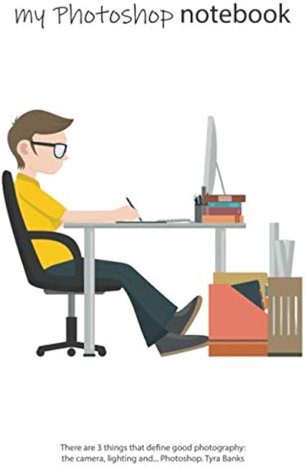 Notebook: Photoshop Editor, Blank, Soft Cover, Letter Size (8.5 x 11 inches) – Large format tool for your ideas and projects: Men`s and Women`s Photoshop editor artist journal & diaries in classroom