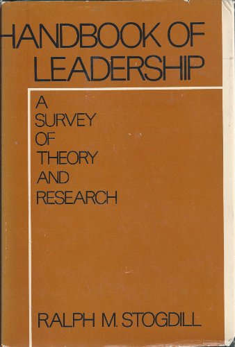 Handbook of leadership;: A survey of theory and research