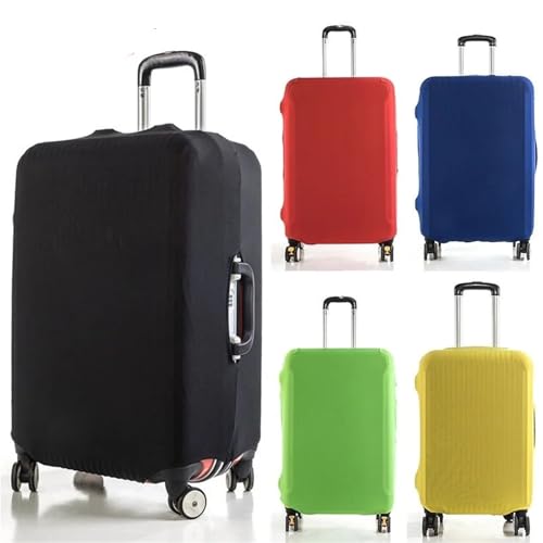 Luggage Covers Fashion Travel Protective Cover Solid Color Suitable For 18-28 Inch Suitcases(Pink,Small)2