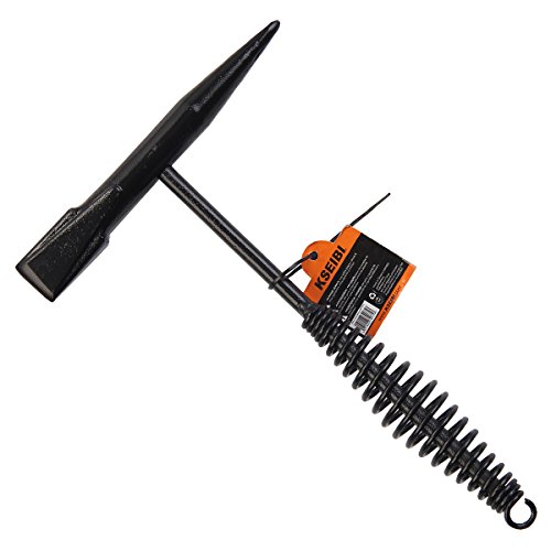 KSEIBI 274060 Straight Welding Chipping Hammer with Shake Absorb Handle. (10 Oz - 300 g)