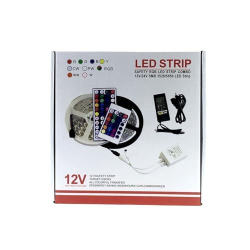 Tira de luz LED RGB 5 metros 5050 con control remoto miniatura 2