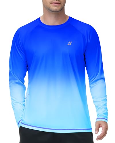 Roadbox - Roadbox Men's UPF 50+ Swim Rash Guard – Long Sleeve UV Sun Protection, Quick-Dry Lightweight Water T-Shirt for Beach, Surf, Dive & Fishing (XL) - Best Deal on Amazon
