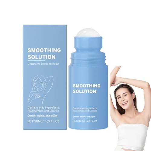 homomdy - Glättungs Lösung für eingewachsene Haare, beruhigendes Roll-On-Serum für die Achseln nach der Rasur, reinigt sanft die Achseln, spendet Feuchtigkeit und beruhigt die Haut, After-Shave-Öl (1pcs)