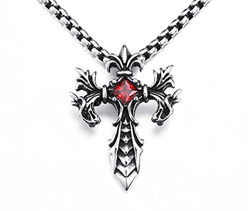 Collier breloque dragon nordique et épée pour homme, cadeau gothique et hip-hop marquant