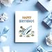 CRTURUNIQ Funny Shark Birthday Card - Ocean Themed Shark Party Decorations, Cute Birthday Gifts for Women Kids