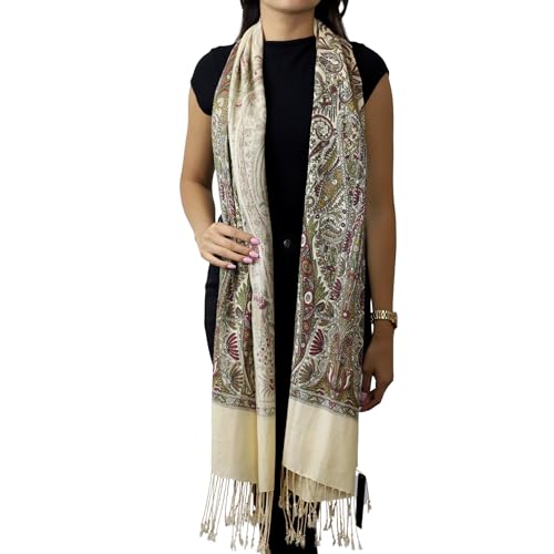 La Fiorentina Classic Paisley Beige Scarf3