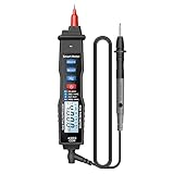Un multímetro digital mide voltaje CA, voltaje CC, capacitancia, resistencia y frecuencia.