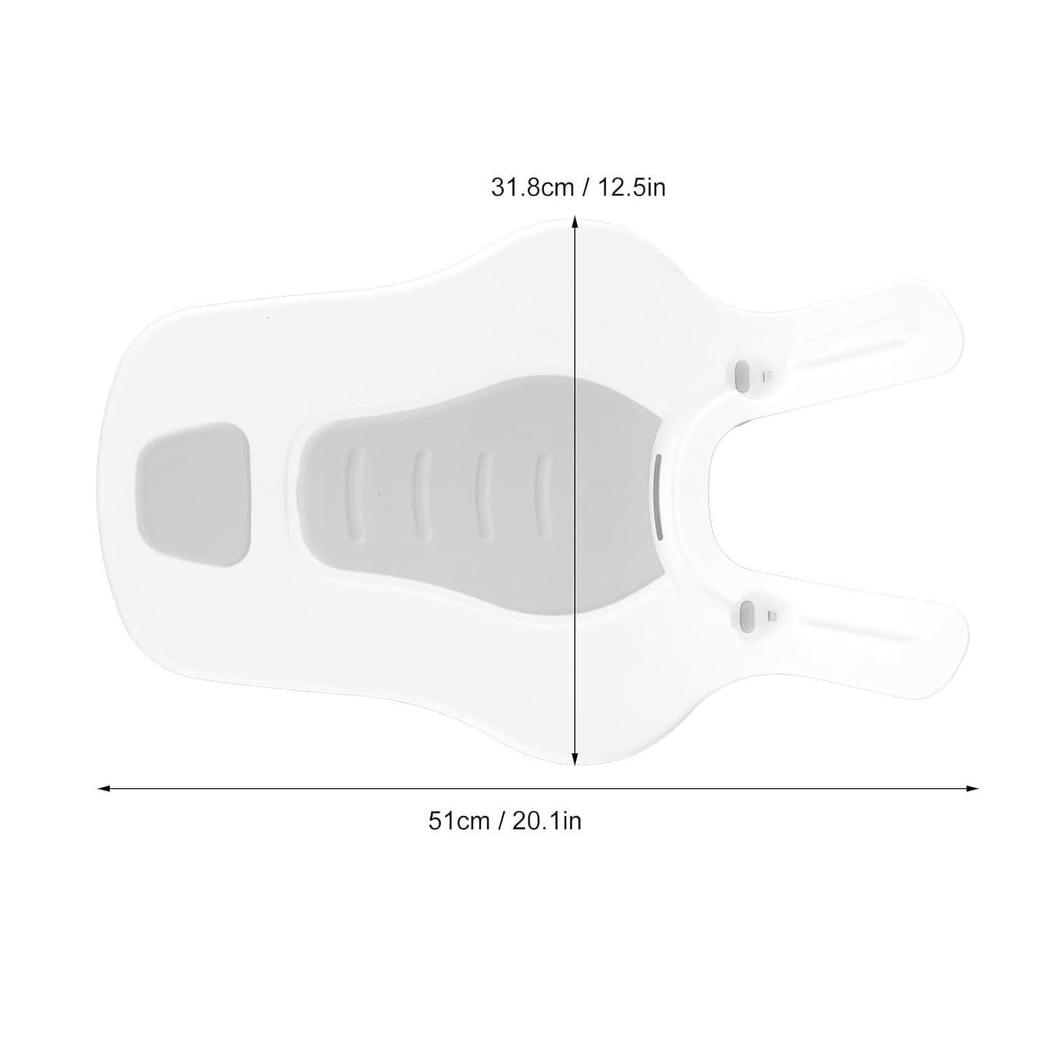 Clean Rinse Baby Bather, Clean Rinse Bather Folding Multifunction Portable Washing Infant Lying Bather for Boy Girl (Grey)