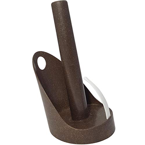 Suporte Porta Rolo Papel Toalha de Mesa Bancada Vertical Eco Madeira, OU