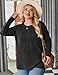 IN'VOLAND Plus Size Black Shirts for Women Long Sleeve Work Shirts Business Casual Tops Fall Blouses Casual Outfits 2025 Trendy