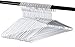 Vinyl Coated Wire Metal Hangers, White, Standard Adult Size, Pack of 36. Made in The USA