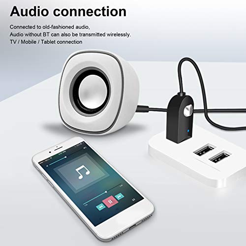 Receptor de Áudio, Romacci C002 Receptor de áudio Bluetooth 5.0 Adaptador de música sem fio Kit viva