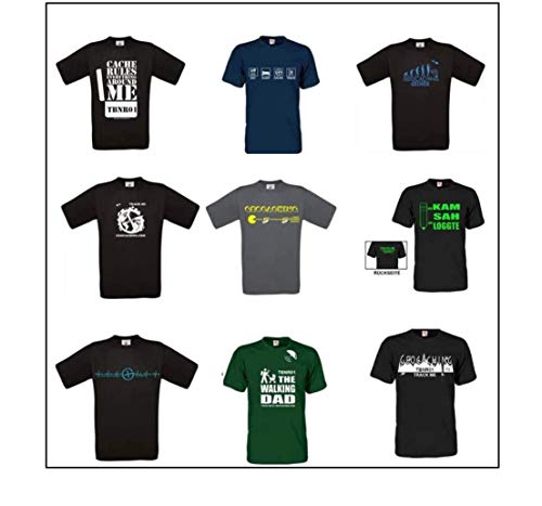 geo-versand Geocaching T-shirts spårbara resväskor skjorta cacher kläder trackable Tb oaktiverad S-5XL (EAT, S)