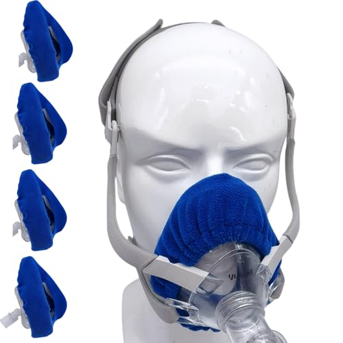 Image of F20 CPAP Mask Liners, Small Size, 4 Packs, Blue | Compatible with F20 Full Face Mask, Soft and Breathable, Reduce Pressure Performance, Keeps Comfortable