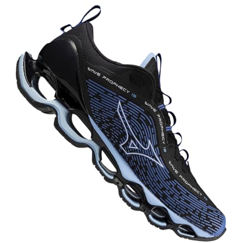 Tênis Mizuno Prophecy 13 Preto e Azul Claro (35)