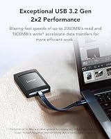 Lexar SL500M 4TB Externe SSD mit Magnetsatz, USB3.2 Gen2x2 Portable SSD, bis zu 2000MB/s Lesen, Kompaktes Externe Solid State Drive Ultra Slim Kompatibel mit iPhone 15 Serie/Mac/PS5/XBOX/Laptop/PC – Ansicht 3