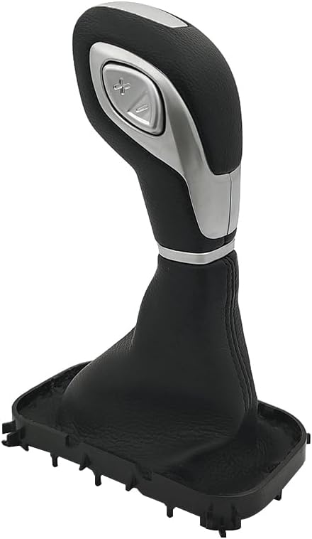 Gear Shift Knob Handle with Leather Boot Compatible with Ford Fusion Escape 2013-2016 Transit 2015-2020 Transit Connect, Shifter Lever 2018-2020 Replace# DG9Z7213EA