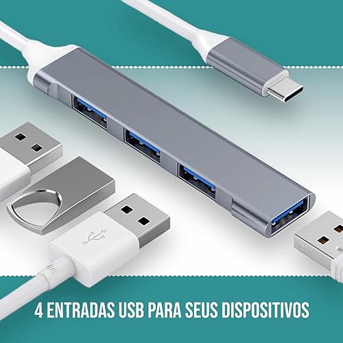 HUBONIC Hub Usb 3.0 4 Portas Usb 3.0 Adaptador Usb 5 Gbps liga de alumínio Portátil Para Periféricos