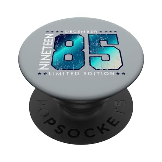 1985 diciembre mes año de nacimiento cumpleaños PopSockets PopGrip Intercambiable
