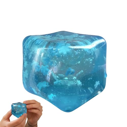 Squeeze Cube Toy, Slow Rising Fidget, Stress Relief Toy, 1.57x1.57x1.57inch Soft Sturdy Material Easy Squeeze, Calming Relaxatio