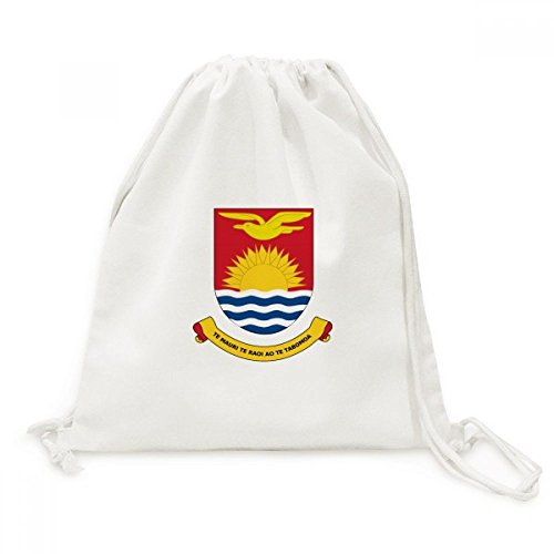 Océanie Emblème National Toile Drawstring Backpack Durable