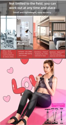 Elastic Yoga Pedal Stretch Rope Functional Resistance Band - Portable Fitness Equipment Multifunctional Slimming Exercise At Home Fitness Equipment,Red #TOP6