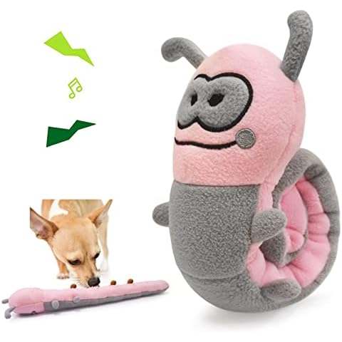 Dolahovy Caterpillar Hundeschnüffelspielzeug,Interaktives Hundespielzeug Quietschendes Plüschspielzeug Cover