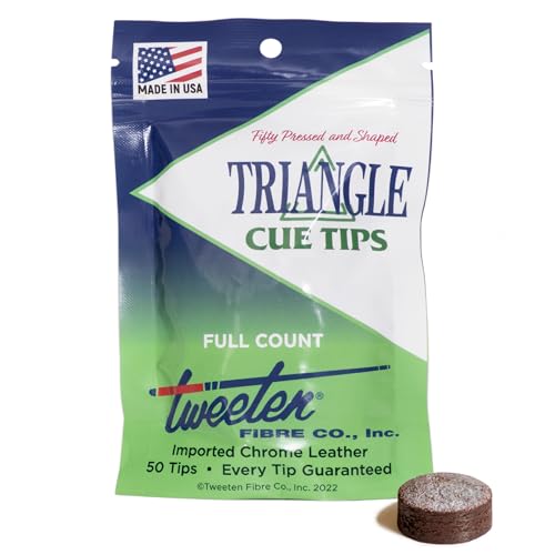 Tweeten Triangle Billiard Pool Cue Tips - 1 Box -