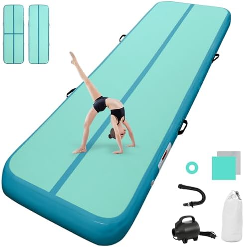 airtrack matte mit elektrischer Luftpumpe 10CM/20CM hoch 2M/3/4M/5M/6M Tumbling Matten Aufblasbare turnmatte Matte gymnastikmatte Yogamatte Camping Trainingsmatte