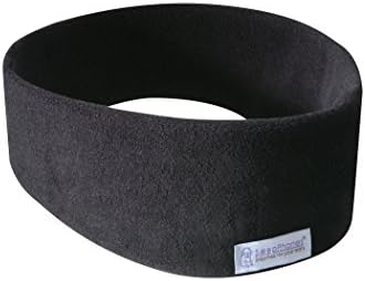 AcousticSheep SleepPhones Wireless | Bluetooth Headphones for Sleep, Travel, and More | The Original and Most Comfortable Headphones for Sleeping | Midnight Black - Fleece Fabric (Size L)