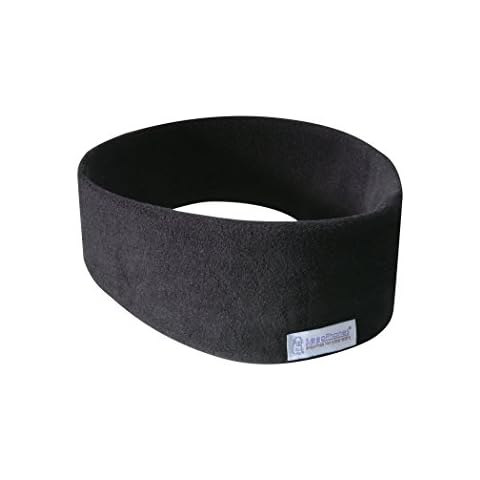 AcousticSheep SleepPhones Wireless | Bluetooth Headphones for Sleep, Travel, and More | The Original and Most Comfortable Headphones for Sleeping | Midnight Black - Fleece Fabric (Size M) Cover