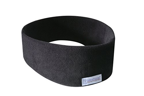 AcousticSheep SleepPhones Wireless | Bluetooth Headphones for Sleep, Travel, and More | The Original and Most Comfortable Headphones for Sleeping | Midnight Black - Fleece Fabric (Size L) by SleepPhones - Used condition - CA$69.08