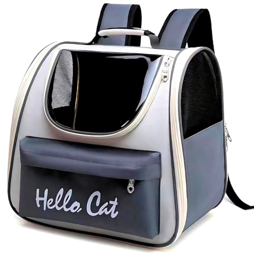 Mochila de Transporte para Gatos e Cães Dobrávelpara Viagens Acolchoada com Ventilação Ideal para Le