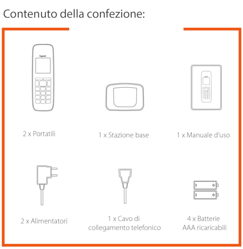 TELEFONO CORDLESS GIGASET E 290 Duo - 6