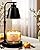 HONGZZI Candle Warmer Lamp with Timer - Adjustable Brightness & Height, 2 Free Bulbs Included | Wax Warmer Lamp for Jar Candles, Farmhouse & Home Decor Gift (Black)