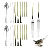 wlsvega 30 StüCk Spritzen 5ml - Spritze Mit Schlauch - Spritzen Mit Nadel - Geeignet zum FüTtern von Papageien,Tauben,Kaninchen,Nagetieren und VöGeln Aller GrößEn oder Anderem GeflüGel und Haustieren