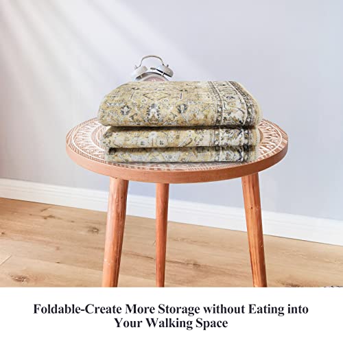 Hy Hao Yun Lai Non Slip Runners For Hallways,Washable Hallway Runner Rug,Long Ultra Soft Kitchen Runner Rug,Non Shedding Accent Farmhouse Runner Rugs (Gold, 2 X 12) #TOP4