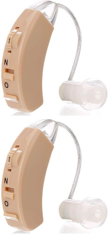 Set of 2 Premium Hearing Amplifier Aids - Personal Sound Amplifiers - for Adults - Seniors - Men and Women